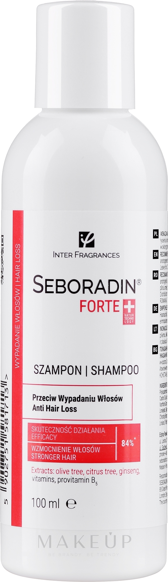 Shampoo gegen Haarausfall mit Oliven- und Zitrusbaumextrakt - Seboradin Anti Hair Loss Shampoo — Bild 100 ml