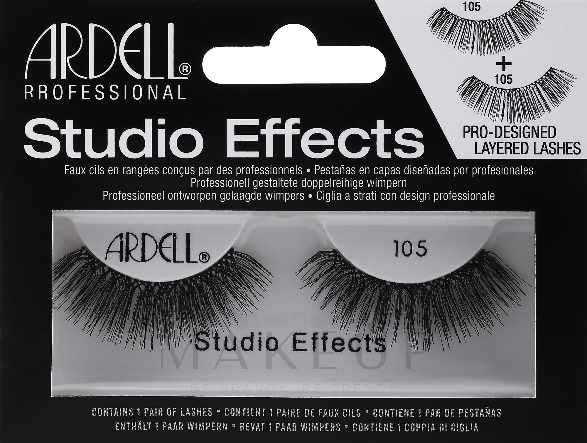 Künstliche Wimpern - Ardell Studio Effect 105 — Bild 2 St.