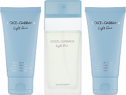 Dolce&Gabbana Light Blue - Duftset (Eau de Toilette 50ml + Körperlotion 50ml + Duschgel 50ml) — Bild N3