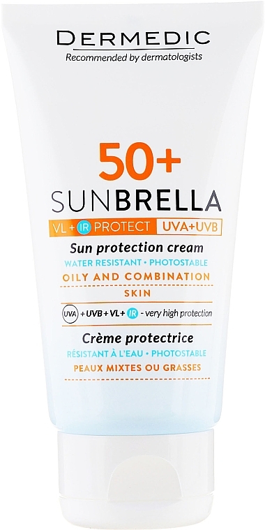 Sonnenschutzcreme für fettige und Mischhaut SPF 50 - Dermedic Sunbrella Sun Protection Cream Oily and Combination SPF50 — Foto N2