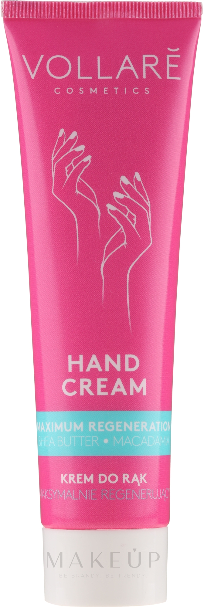 Regenerierende Handcreme - Vollare Cosmetics De Luxe Hand Cream S.O.S Maximum Regeneration — Bild 100 ml