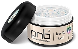 Niedertemperatur-Gel transparent mit Glitzer - PNB UV/LED Ice IQ Gel Crystal Diamond — Bild N1