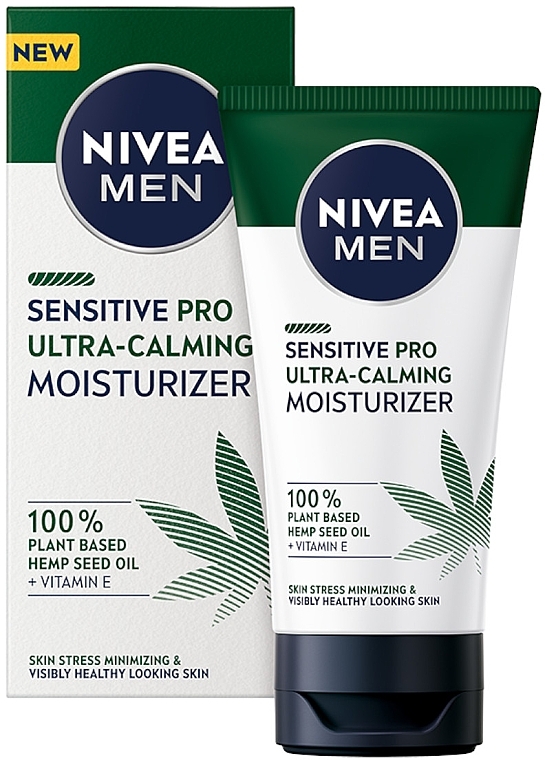 Gesichtspflegeset - NIVEA Men Hemp Sensation Ultra Calming Kit (After Shave Balsam 100ml + Rasierschaum 200ml + Gesichtscreme 75ml) — Bild N6