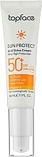 Sonnenschutzcreme für das Gesicht SPF50+ - TopFace Sun Protect Anti Shine Cream SPF50+ — Bild N1