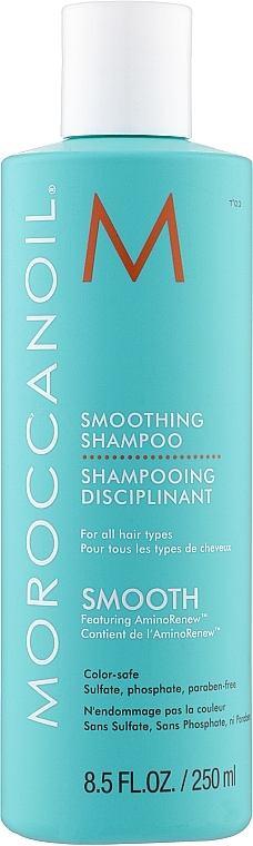 Glättendes, beruhigendes und farbschützendes Shampoo mit Arganöl - MoroccanOil Smoothing Shampoo — Bild N1