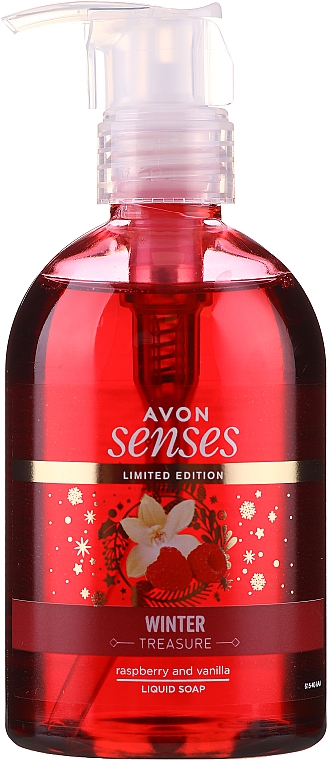 Flüssigseife "Himbeere und Vanille" - Avon Senses Winter Treasure Liqued Soap Limited Edition