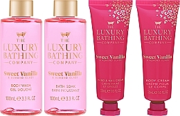 Set - Grace Cole The Luxury Bathing Company Sweet Vanilla & Almond Glaze (Körpercreme 50 ml + Handcreme 50 ml + Badesalze 100 ml + Duschgel 100 ml) — Bild N2