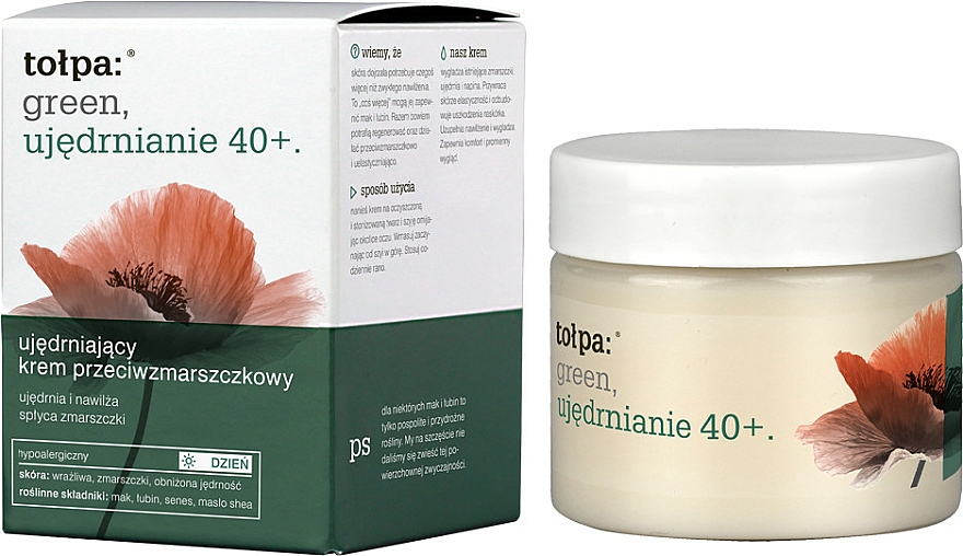 Tagescreme gegen Falten - Tolpa Green Firming 40+ Rejuvenating Anti-Wrinkle Day Cream
