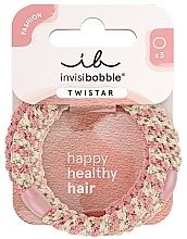 Haargummiset, 3 St. - Invisibobble Twistar Blush Braids — Bild N1