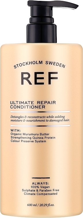 Reparierende Haarspülung mit pflanzlichen Extrakten, Bio-Murumuru-Butter und Quinoaprotein - REF Ultimate Repair Conditioner — Bild N1