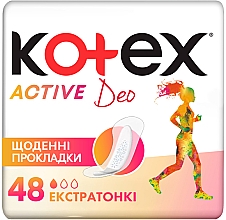 Düfte, Parfümerie und Kosmetik Slipeinlagen super dünn 48 St. - Kotex Active Deo