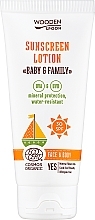 Düfte, Parfümerie und Kosmetik Sonnenschützende Körper- und Gesichtslotion für Babys und Erwachsene SPF 30 - Wooden Spoon Baby & Family Milk SPF30