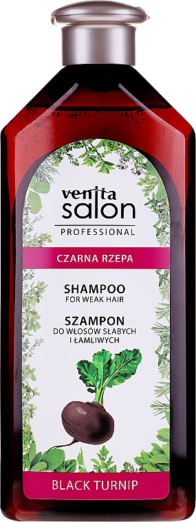 Shampoo für schwaches Haar - Venita Salon Professional Black Turnip Shampoo — Bild N1
