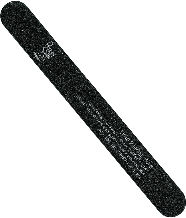 Doppelseitige Nagelfeile 100/180 schwarz - Peggy Sage 2-way Washable Nail File — Bild N1