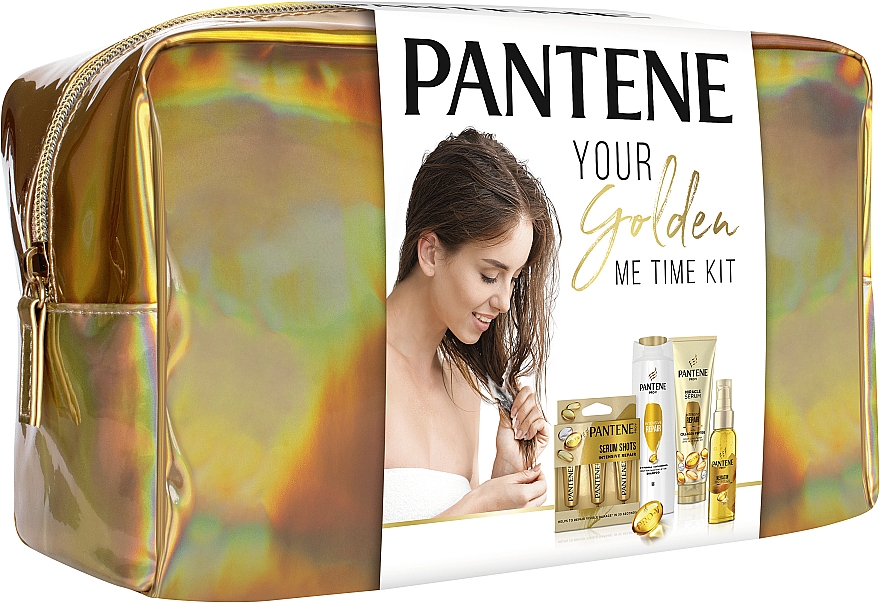 Haarpflegeset 5 St. - Pantene Your Golden Me Time Kit  — Bild N2