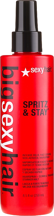 Schnelltrocknendes Haarspray mit starkem Halt - SexyHair BigSexyHair Spritz & Stay Intense Hold Fast Dry Non-Aerosol Hairspray — Bild N1