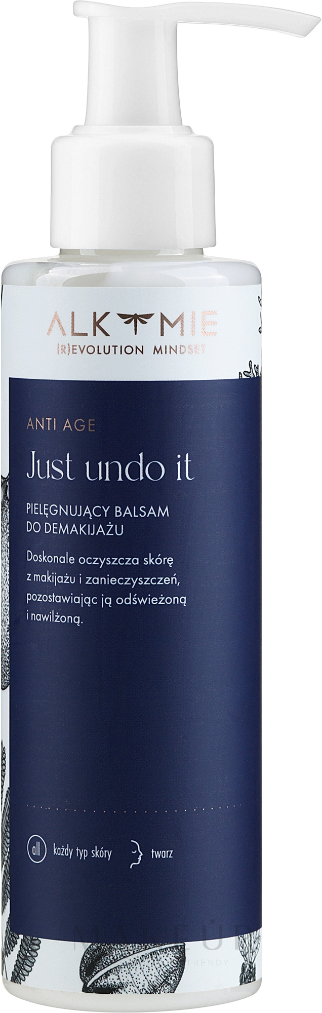 Pflegelotion zum Abschminken - Alkmie Anti Age Just Undo It — Bild 150 ml