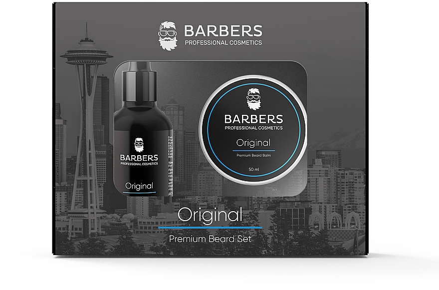 Bartpflegeset - Barbers Original (beard/oil/30ml + beard/balm/50ml) — Bild N1