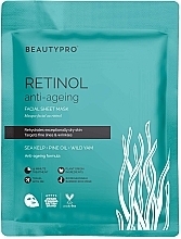 Düfte, Parfümerie und Kosmetik Tuchmaske für das Gesicht mit Retinol - BeautyPro Retinol Anti-Ageing Sheet Mask