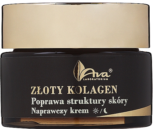 Regenerierende Creme zur Verbesserung des Hautbildes Goldenes Kollagen - AVA Laboratorium Premium Golden Collagen Repair Cream — Bild N3