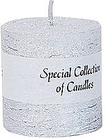 Kerze ohne Geruch Zylinder 5x5 cm silbern - ProCandle Special Collection Of Candles — Bild N1