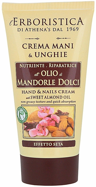 Hand- und Nagelcreme mit Süßmandelöl - Athena's Erboristica Olio Mandore Dolci Hand & Nails Cream