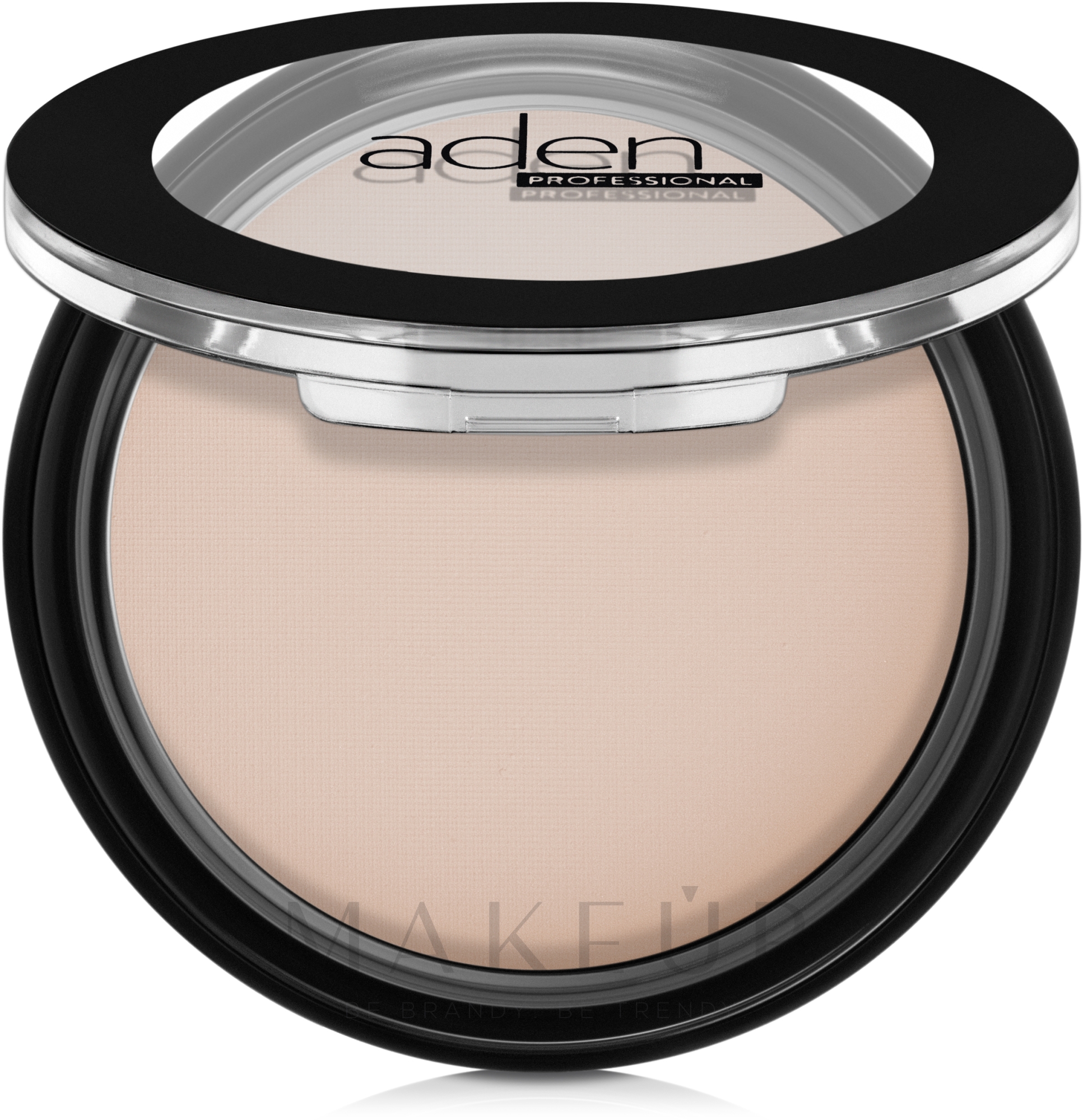 Mattierender Kompaktpuder - Aden Cosmetics Silky Matt Compact Powder — Bild 01 - Tan