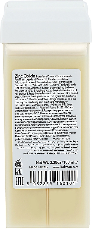 Enthaarungswachs Zinkoxid - ItalWax Wax for Depilation — Bild N2