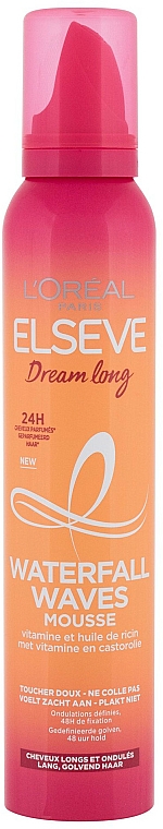 Haarstylingmousse mit Vitaminen und Rizinusöl - L'Oreal Paris Elseve Dream Long Waterfall Waves Mousse — Bild N1