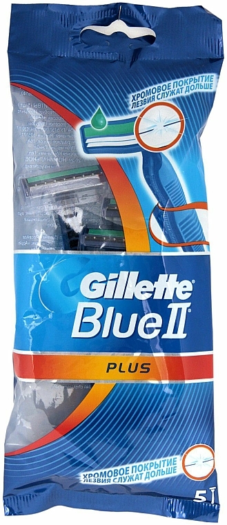 Set Einwegrasierer 5 St. - Gillette Blue II Plus — Bild N1