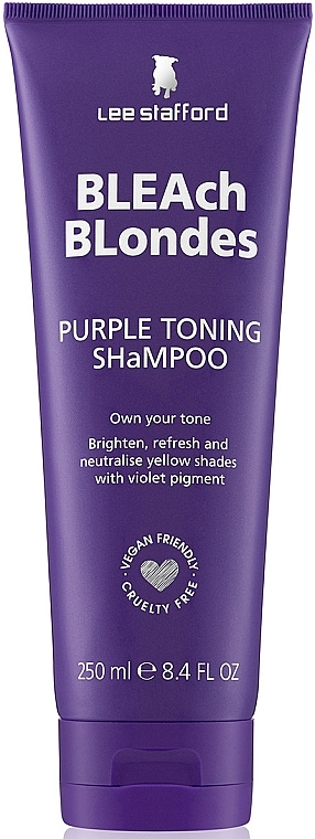 Shampoo für coloriertes Haar - Lee Stafford Bleach Blondes Purple Toning Shampoo — Bild N3