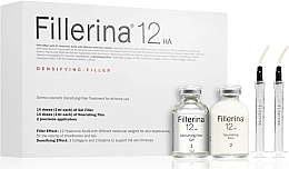 Düfte, Parfümerie und Kosmetik Dermokosmetisches System Stufe 5 - Fillerina 12 HA Densifying-Filler Intensive Filler Treatment Grade 5 (Gel 28ml + Creme 28ml + Applicator 2 St.)