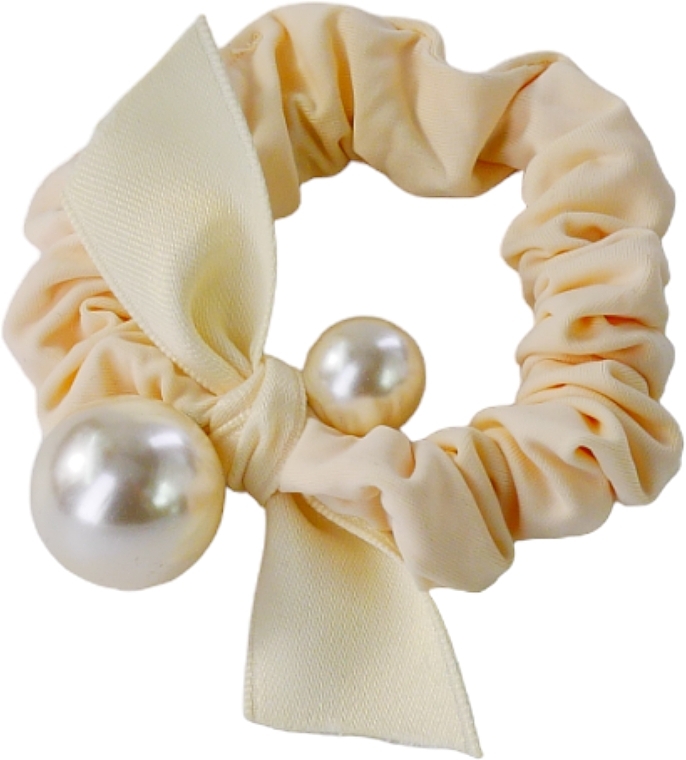 Haargummi mit Perle beige - Lolita Accessories — Bild N1