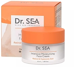 Gesichtscreme mit Retinol und Hyaluronsäure - Dr. Sea Intensive Moisturising Face Cream  — Bild N1