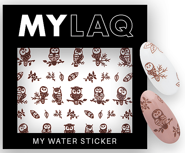 Dekorative Nagelsticker Eulen - MylaQ My Water Sticker 1 — Bild N1