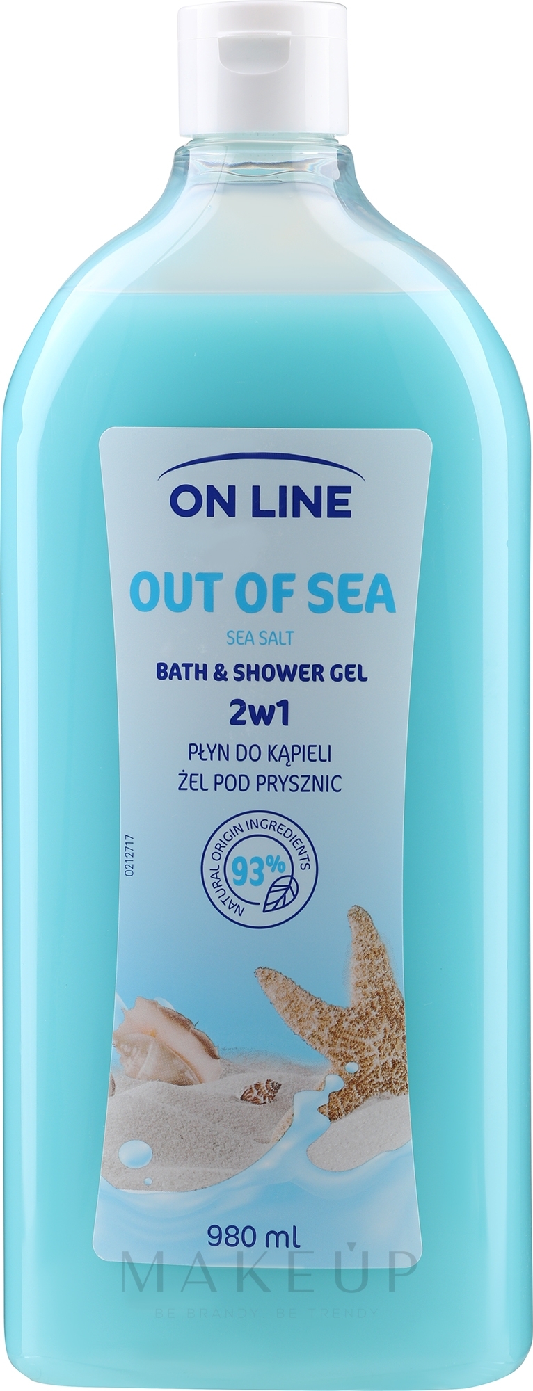 2in1 Bade- und Duschgel mit Meersalz und Thermalwasser - On Line Out Of Sea Bath & Shower Gel — Bild 980 ml