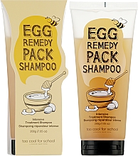 Intensiv reparierendes Shampoo mit Ei-Extrakt und Proteinen - Too Cool For School Egg Remedy Pack Shampoo — Bild N2