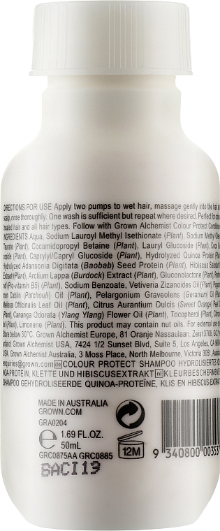 Shampoo für coloriertes Haar - Grown Alchemist Colour Protect Shampoo — Bild N2