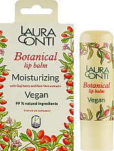 Feuchtigkeitsspendender Lippenbalsam mit Goji-Beeren und Aloe Vera - Laura Conti Botanical Vegan Moisturizing — Bild N1