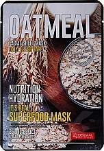 Festigende und nährende Tuchmaske für das Gesicht mit Haferflocken - Dermal It'S Real Superfood Mask Oatmeal — Bild N1
