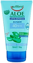 Düfte, Parfümerie und Kosmetik Feuchtigkeitsspendende und beruhigende After Sun Körpermilch für Kinder mit Aloe Vera - Equilibra Aloe Vera After Sun Milk Moisturizing and Calming For Kids