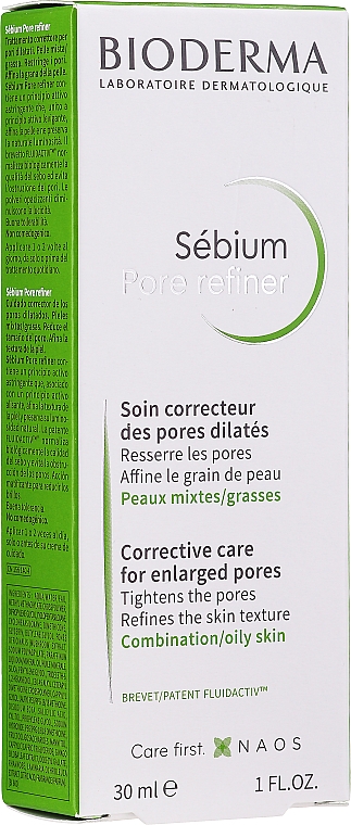 Korrigierende Pflege bei erweiterten Poren für fettige und gemischte Haut - Bioderma Sebium Pore Refiner — Bild N1