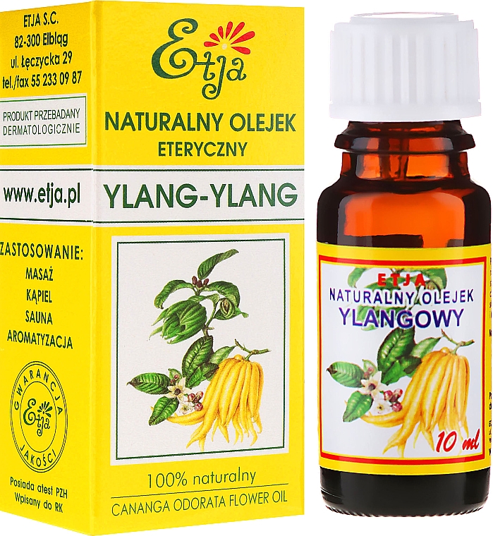 100% Natürliches ätherisches Ylang-Ylang-Öl - Etja — Bild N1