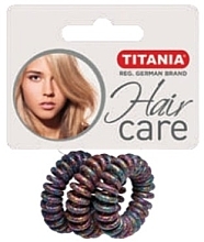 Düfte, Parfümerie und Kosmetik Spiral-Haargummi aus Plastik Anti Ziep bunt 3 St. Durchmesser 3,5 cm - Titania