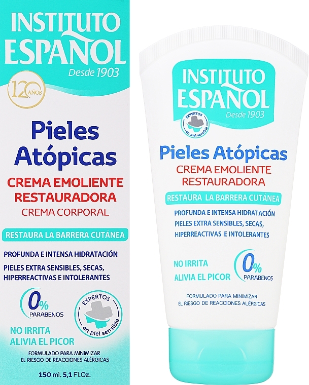 Emollient-Restaurationscreme für atopische Haut - Instituto Espanol Atopic Skin Restoring Emollient Cream — Bild N2