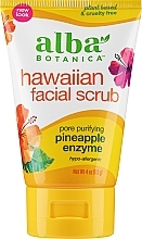 Düfte, Parfümerie und Kosmetik Hypoallergenes porenverfeinerndes Gesichtspeeling mit Ananasenzymen - Alba Botanica Natural Hawaiian Facial Scrub Pore Purifying Pineapple Enzyme