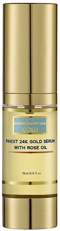 Gesichtsserum - Moroccan Natural Gold Finest 24k Gold Serum with Rose Oil — Bild N1