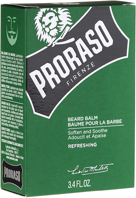 Bartbalsam mit Bergamotte, Eukalyptus und Rosmarin - Proraso Beard Balm — Bild N2