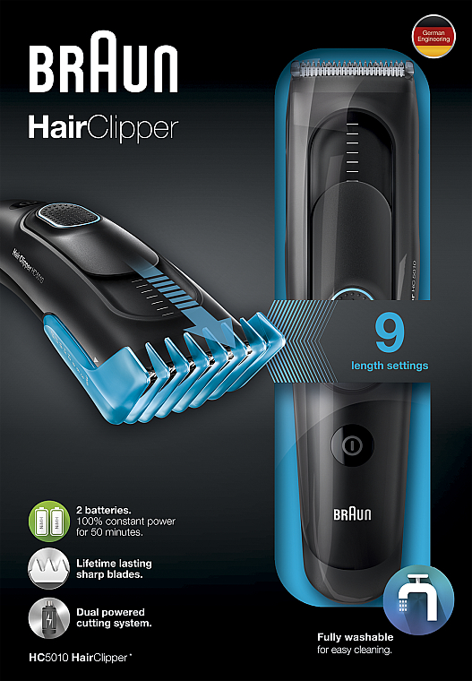 Haarschneider schwarz-blau - Braun HairClipper HC5010 Black — Bild N4