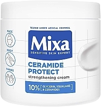 Straffende Creme mit Ceramiden für sehr trockene Gesichtshaut, Hände und Körper - Mixa Ceramide Protect Strengthening Cream — Bild N1